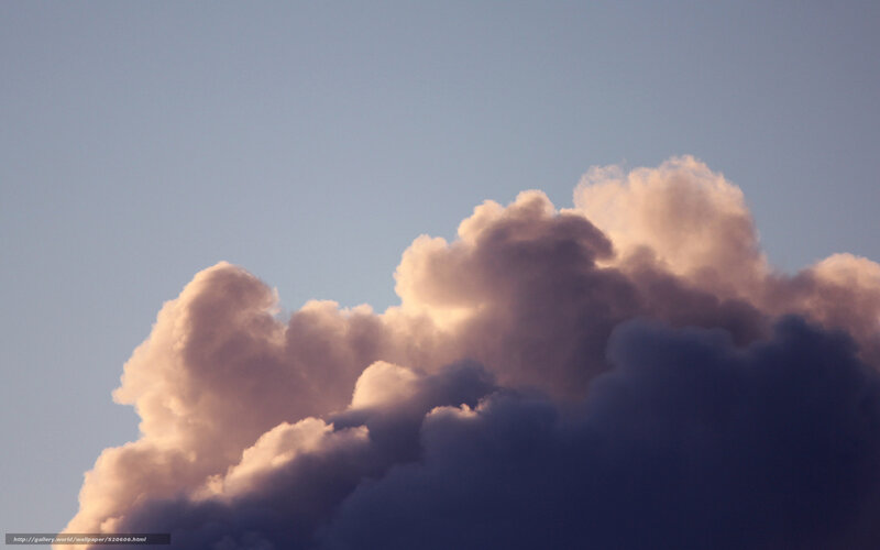 Clouds in Twilight Sky — Blue, Dramatic