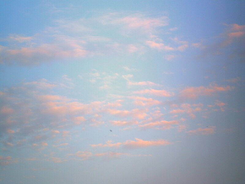 Clouds in Twilight Sky — Blue