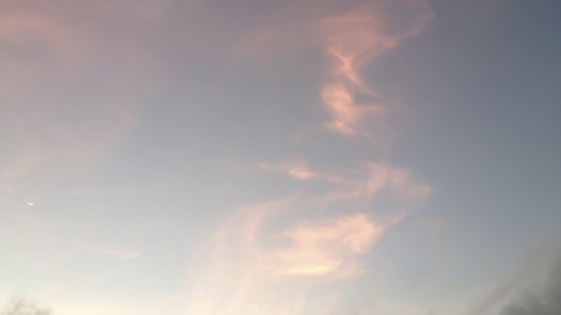 Clouds in Twilight Sky — Pink