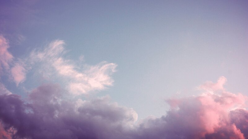 Clouds in Twilight Sky — Purple