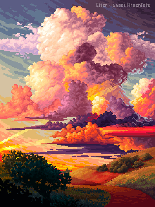 Clouds over a Landscape