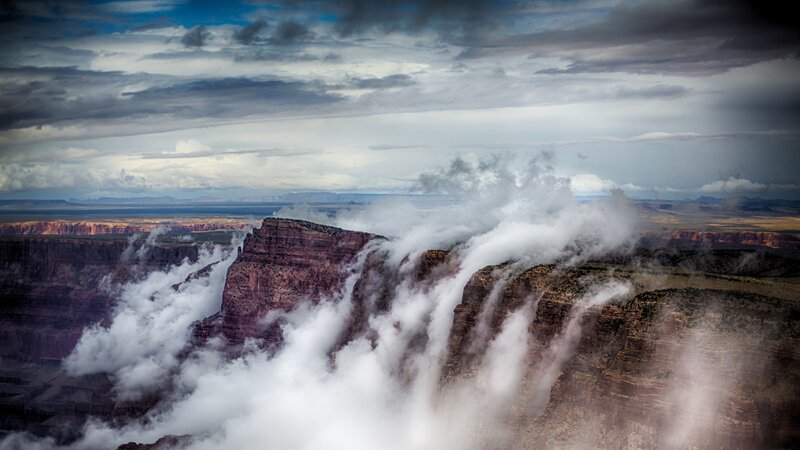 Clouds over Canyon — Gray