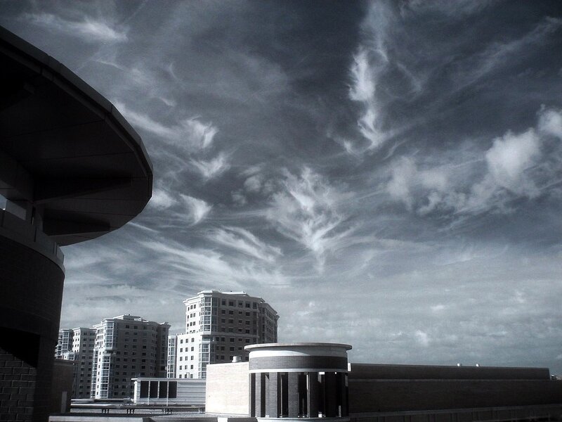 Clouds over City Buildings