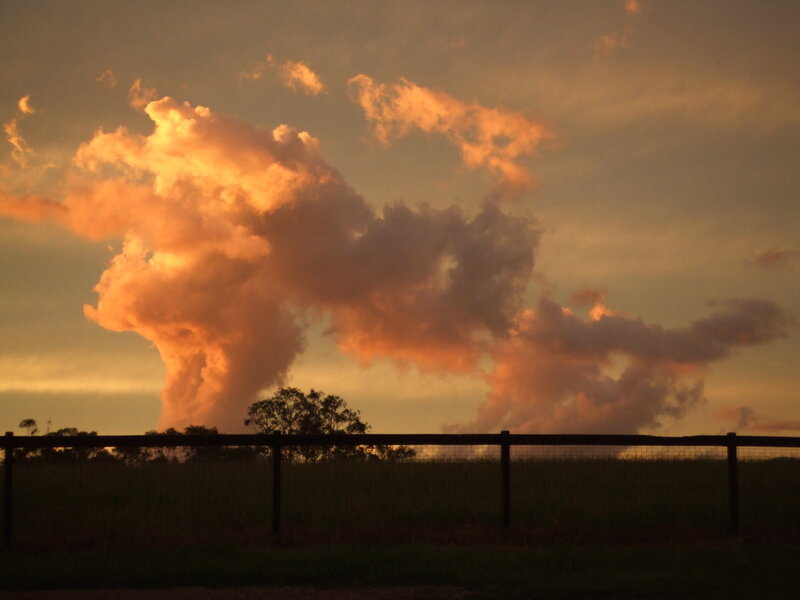 Clouds over Fence