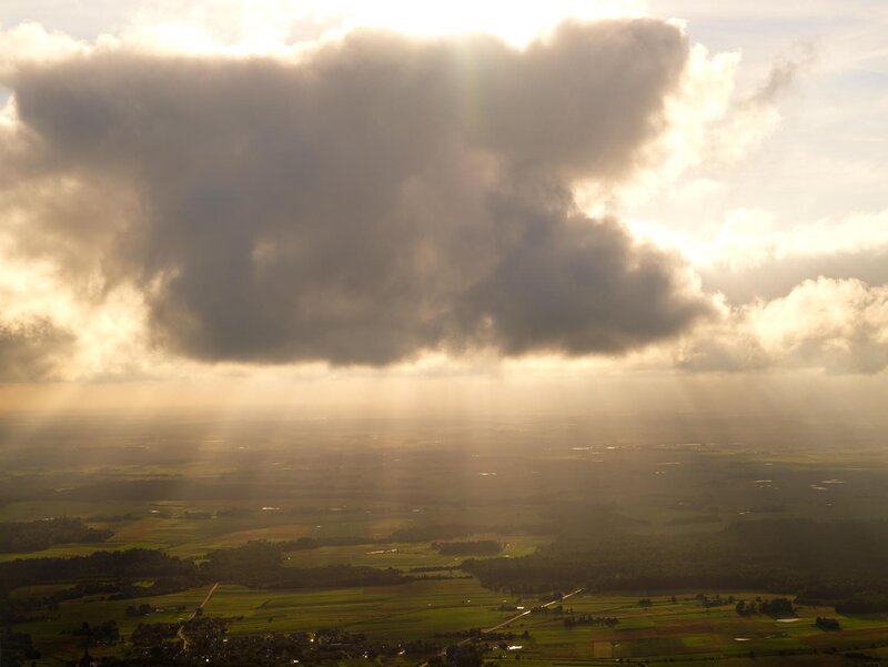 Clouds over Fields — Gray