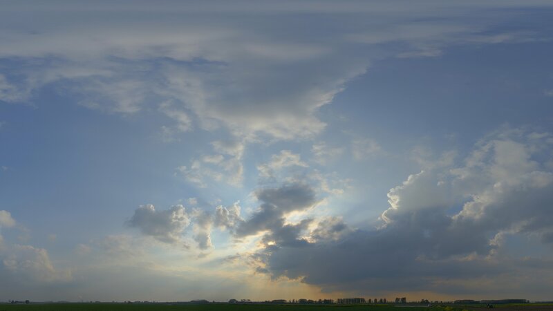 Clouds over Green Fields