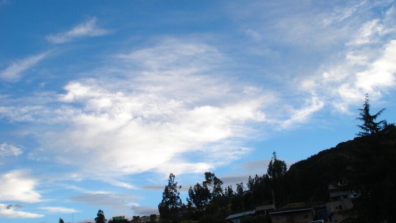 Clouds over Hillside — Blue