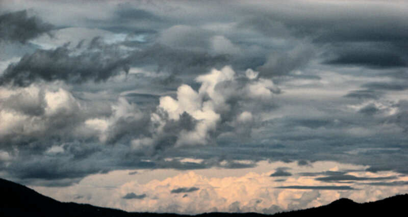 Clouds over Mountains — Gray