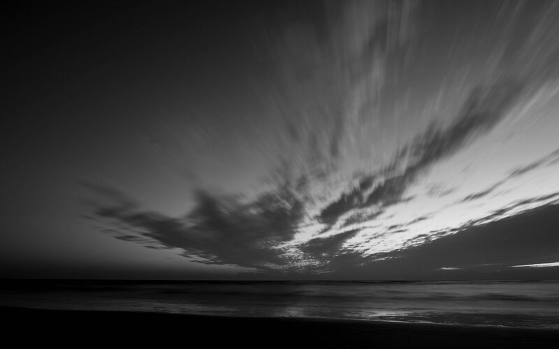 Clouds over Ocean — Black