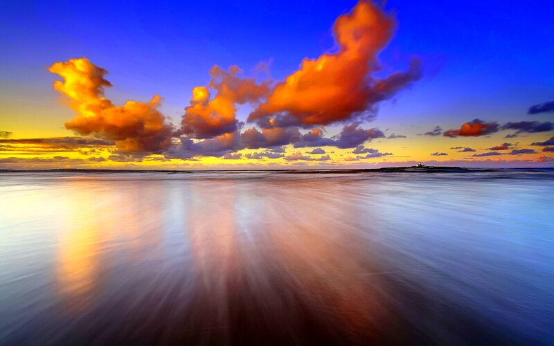 Clouds over Ocean — Blue, Dramatic