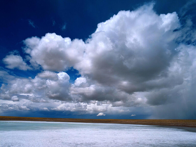 Clouds over Salt Flat