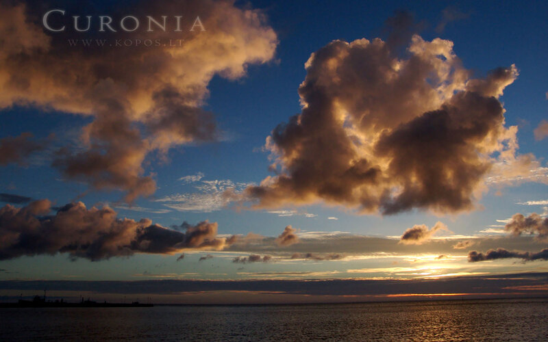 Clouds over Sea at Sunset