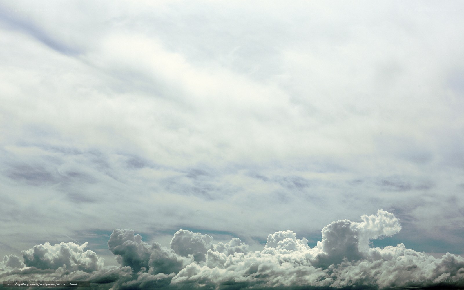 Clouds over the horizon