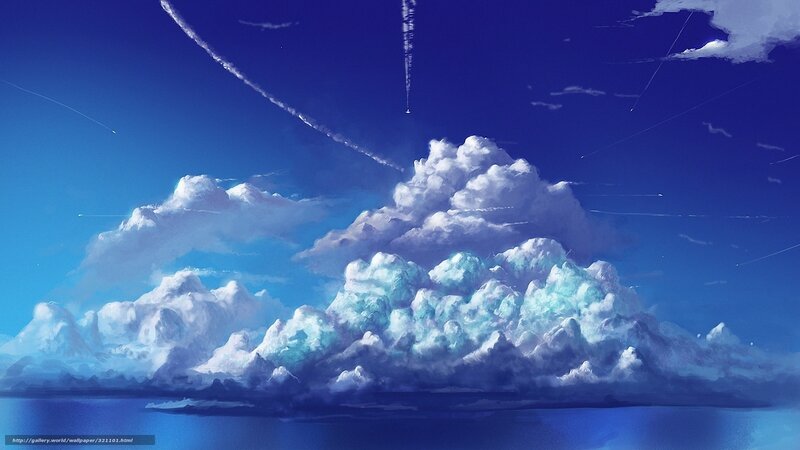 Clouds over the ocean