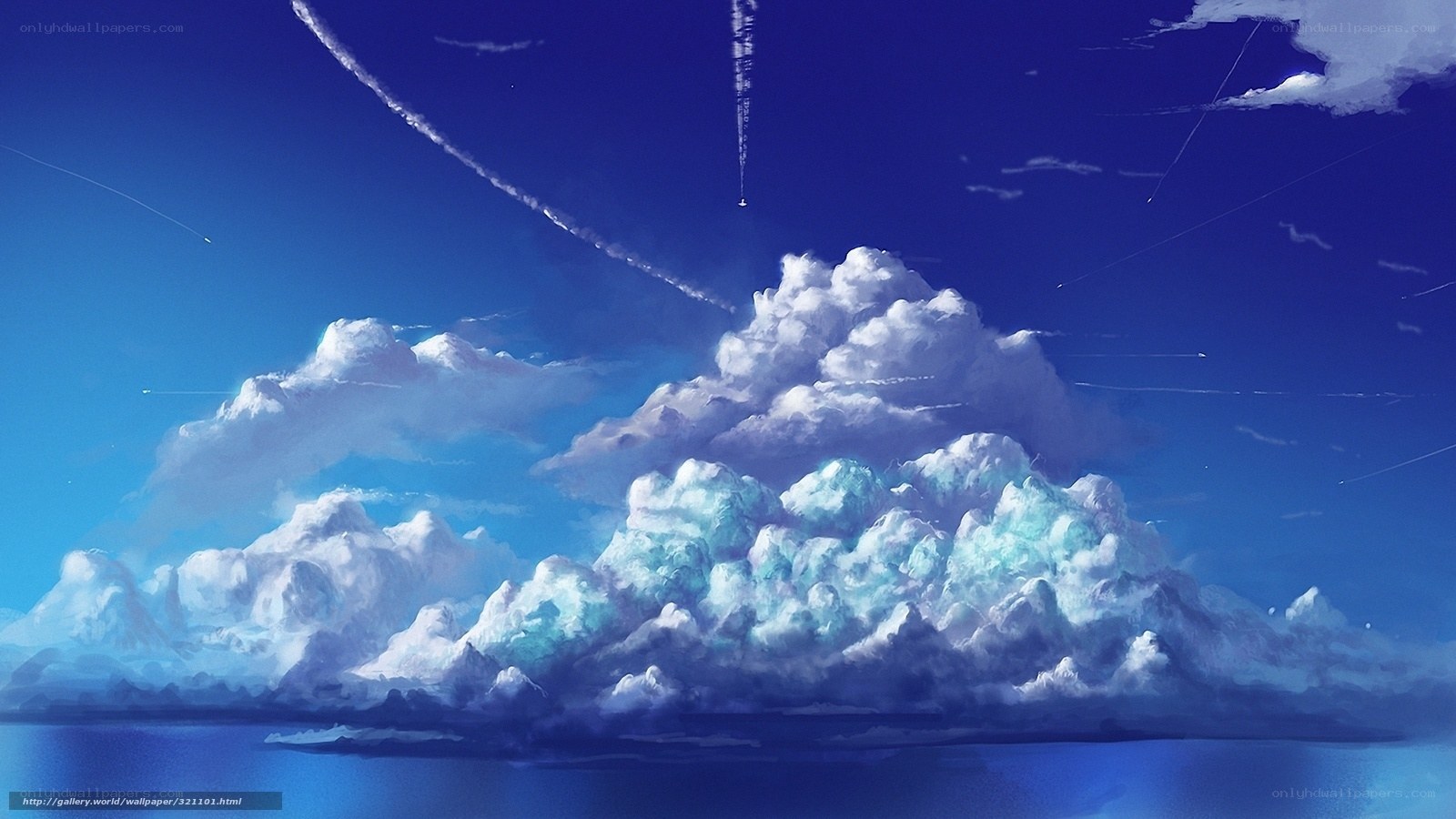 Clouds over the ocean