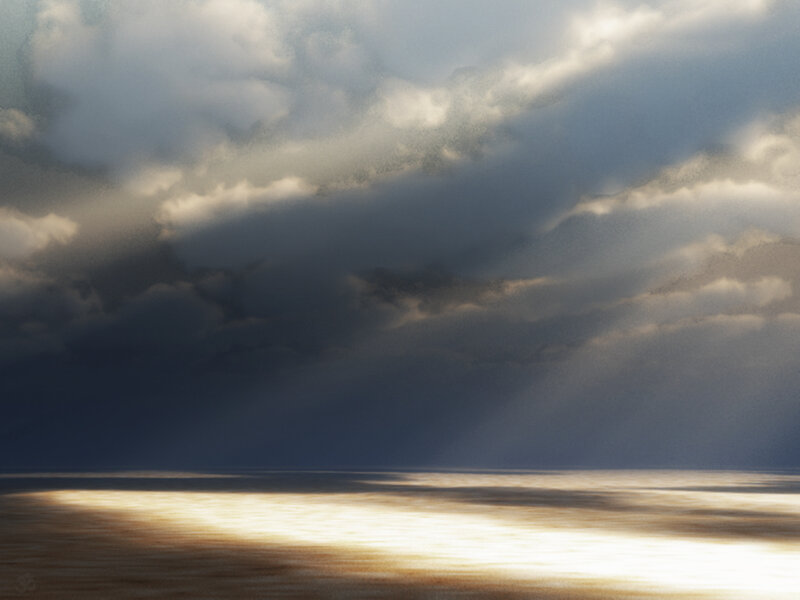 Clouds over Water — Gray