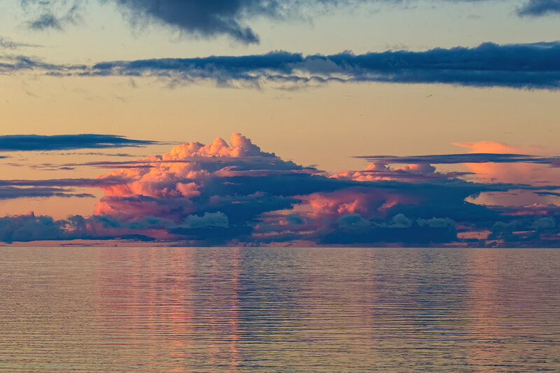 Clouds over Water — Pink
