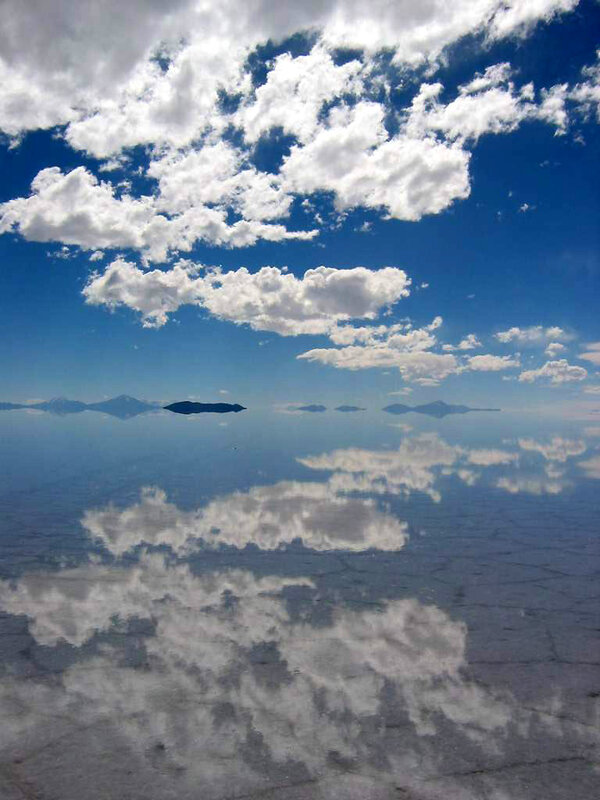 Clouds Reflected in Salt Flat