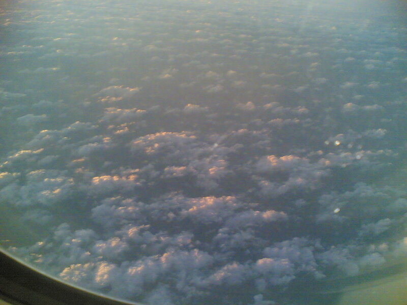 clouds viewed from an airplane