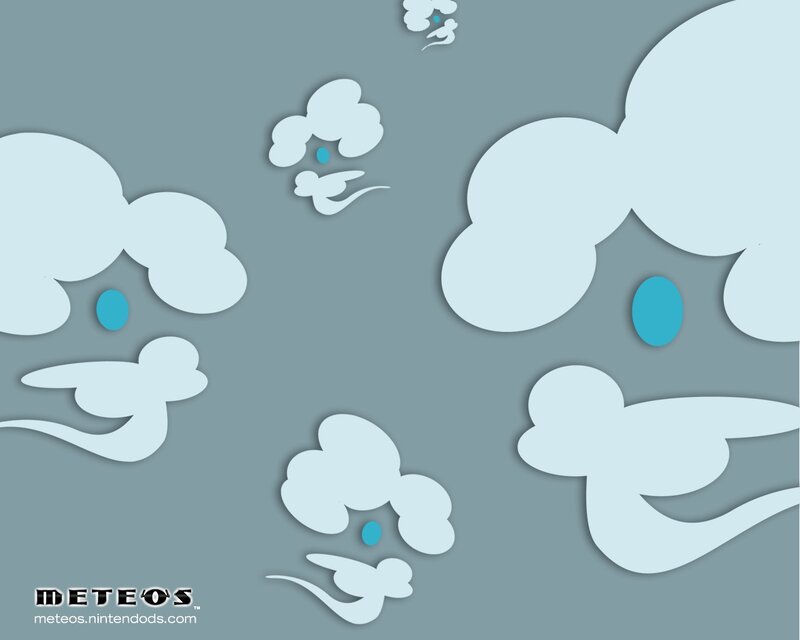 Clouds with Blue Dots