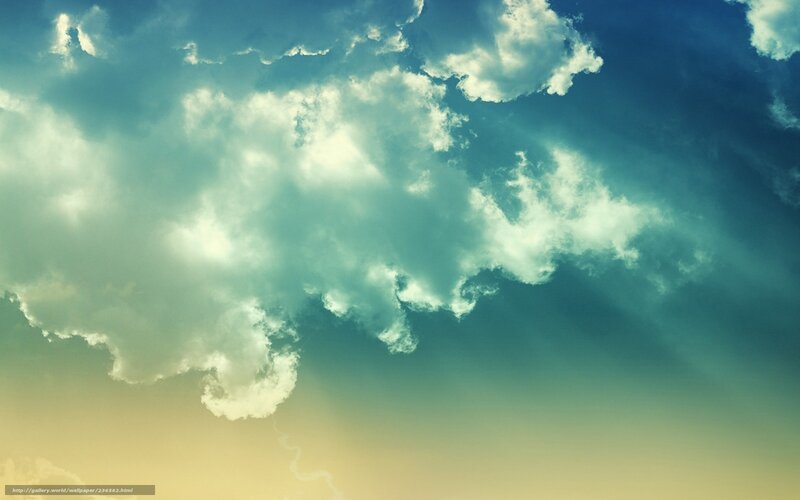 Clouds with sun rays