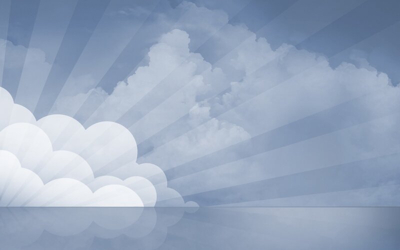 clouds with sun rays