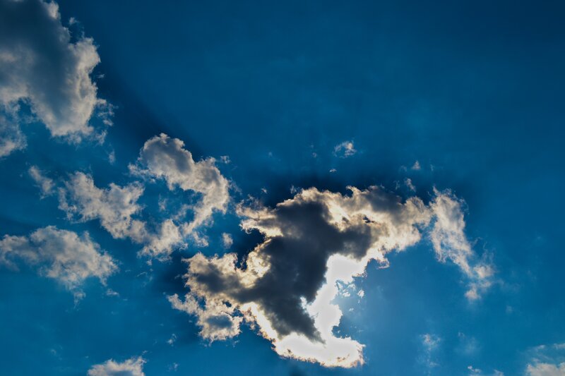 Clouds with sun rays