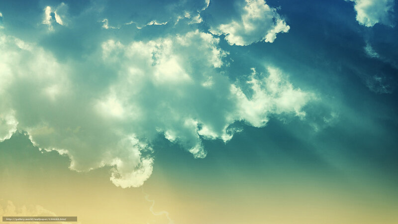 Clouds with sun rays