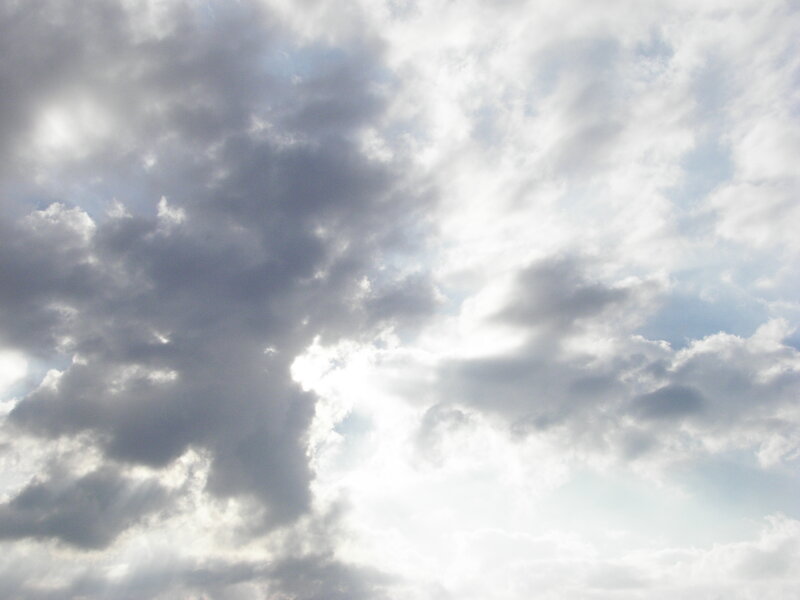 Clouds with sunlight