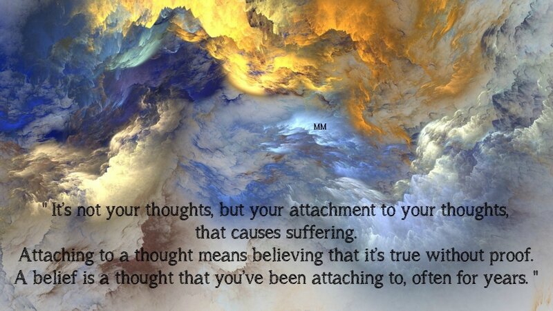 Clouds with Text Overlay — Blue