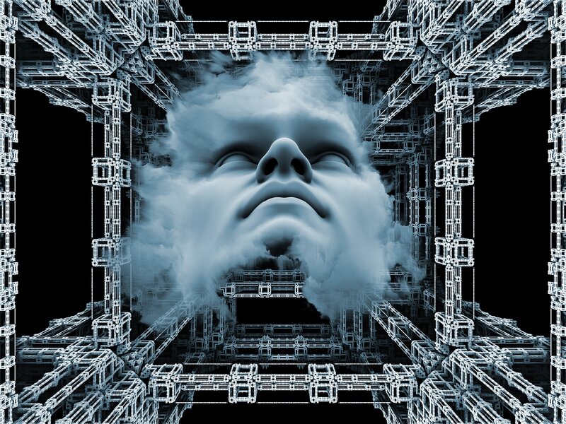 Cloudy Face in Structure