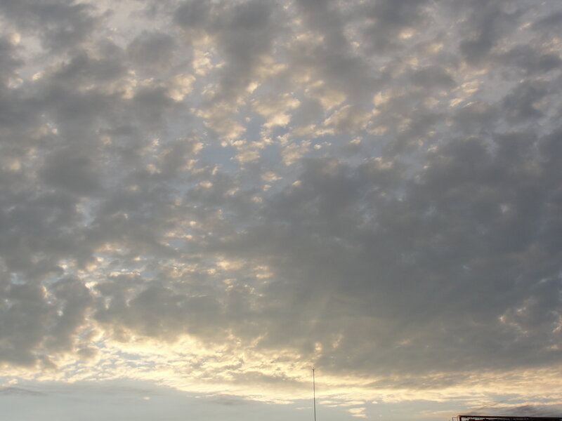 cloudy sky at dawn