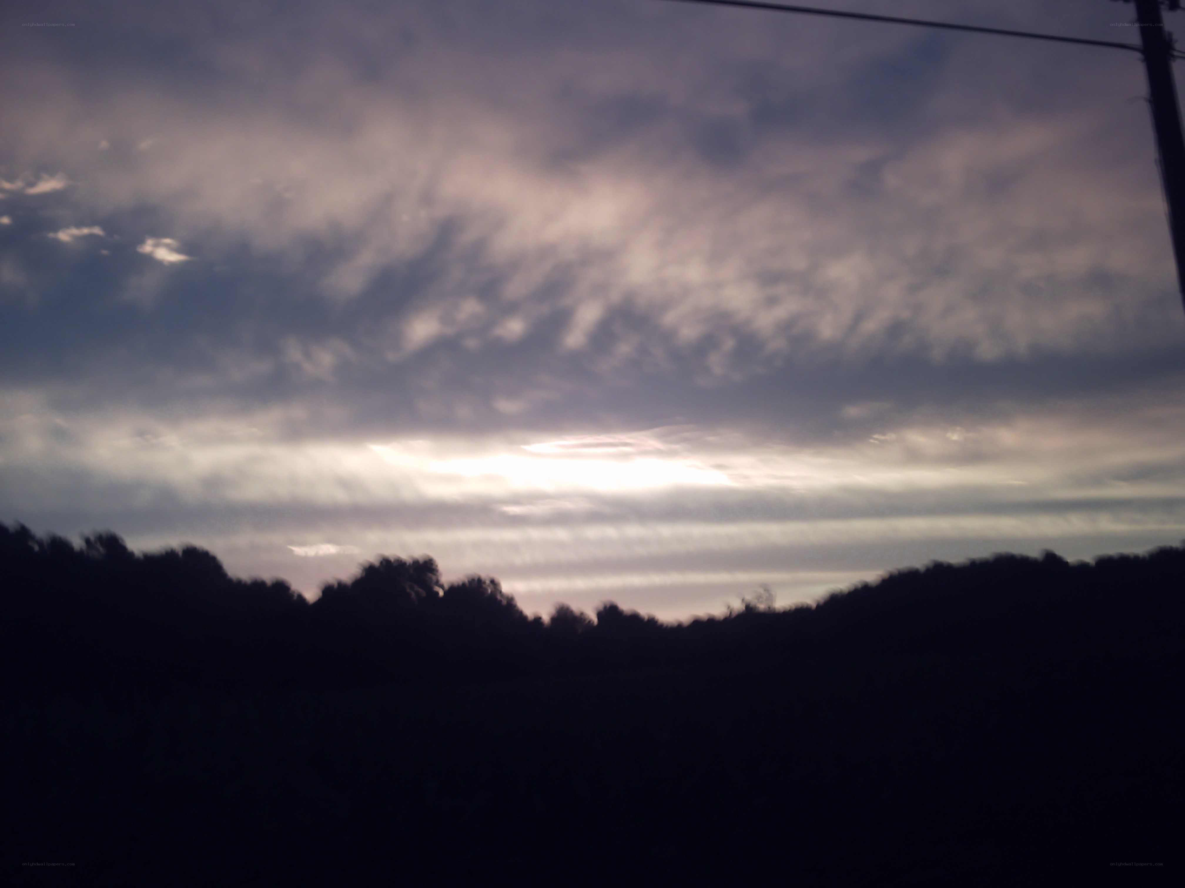 cloudy sky at dusk