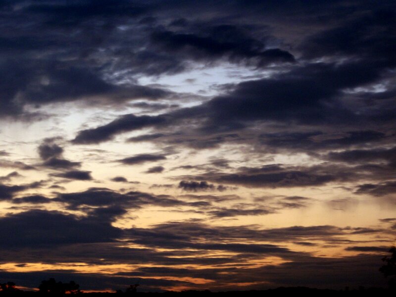 Cloudy Sky at Dusk — Dark Blue