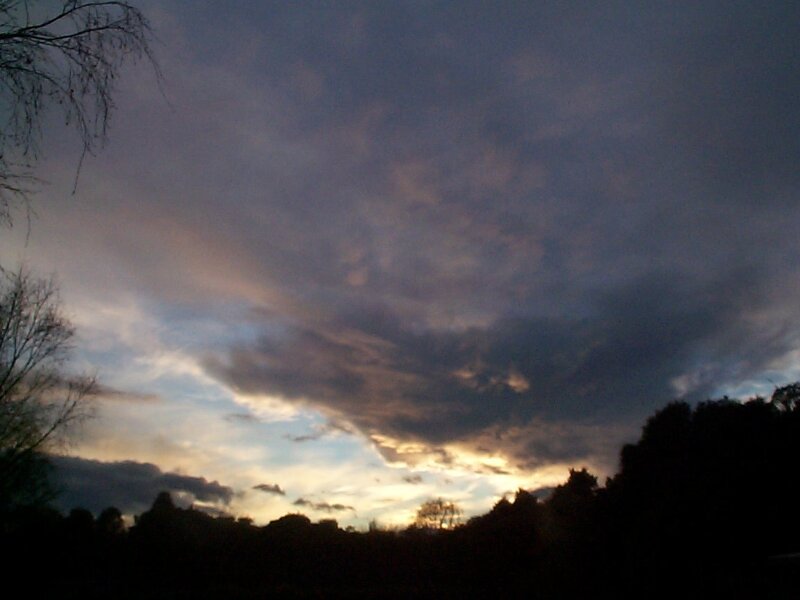 Cloudy Sky at Dusk — Gray, Dramatic