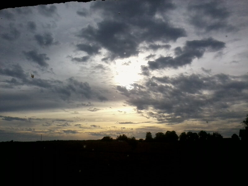 Cloudy Sky at Dusk — Gray