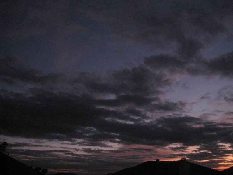 Cloudy Sky at Dusk — Purple, Dramatic, Sunset