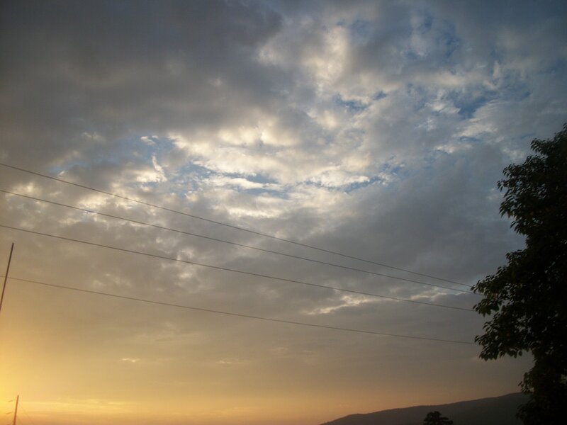 Cloudy Sky at Sunset — Gray
