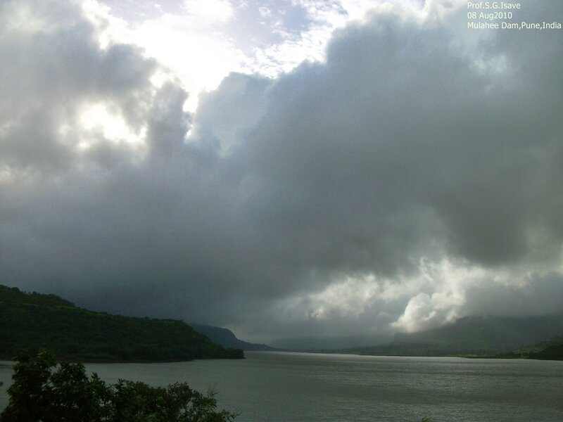 Cloudy Sky over Lake — Gray