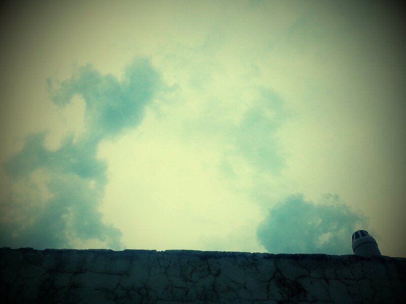 Cloudy Sky over Wall