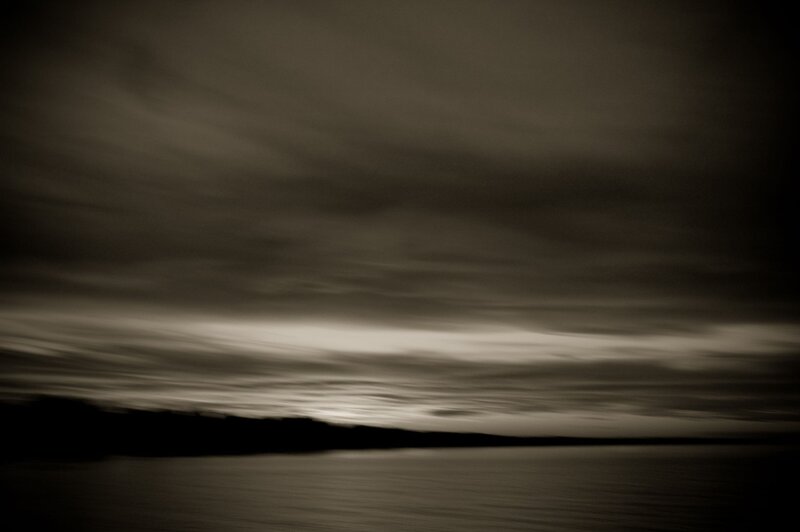 Cloudy Sky over Water — Gray, Dramatic