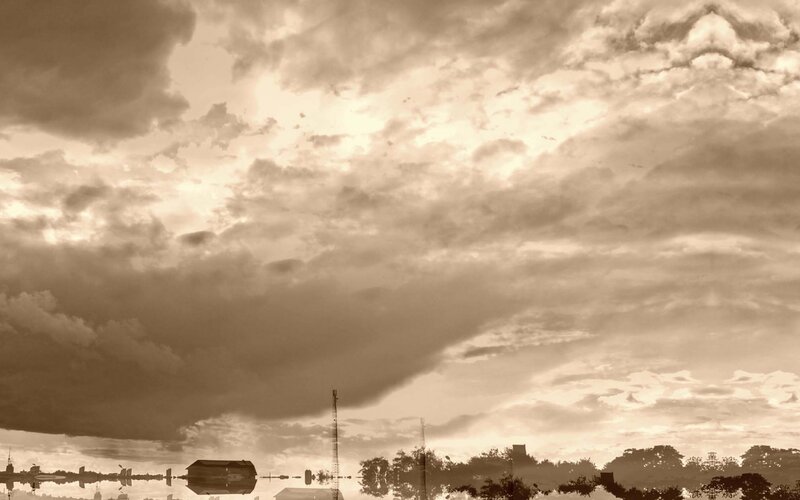 Cloudy sky over water