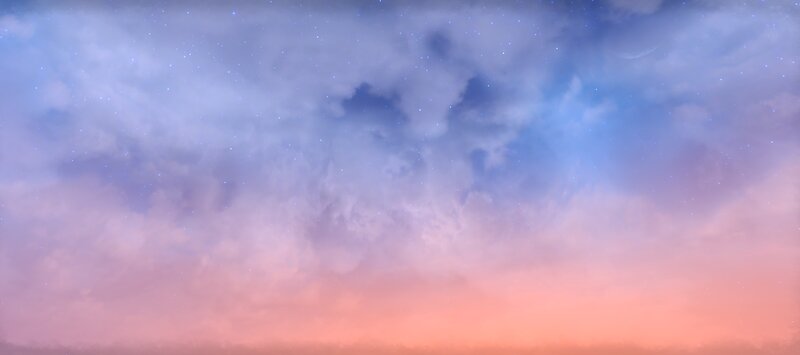 Cloudy Sky with Stars