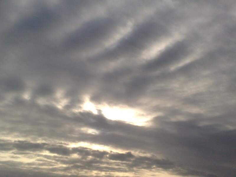 Cloudy Sky with Sun — Gray, Overcast