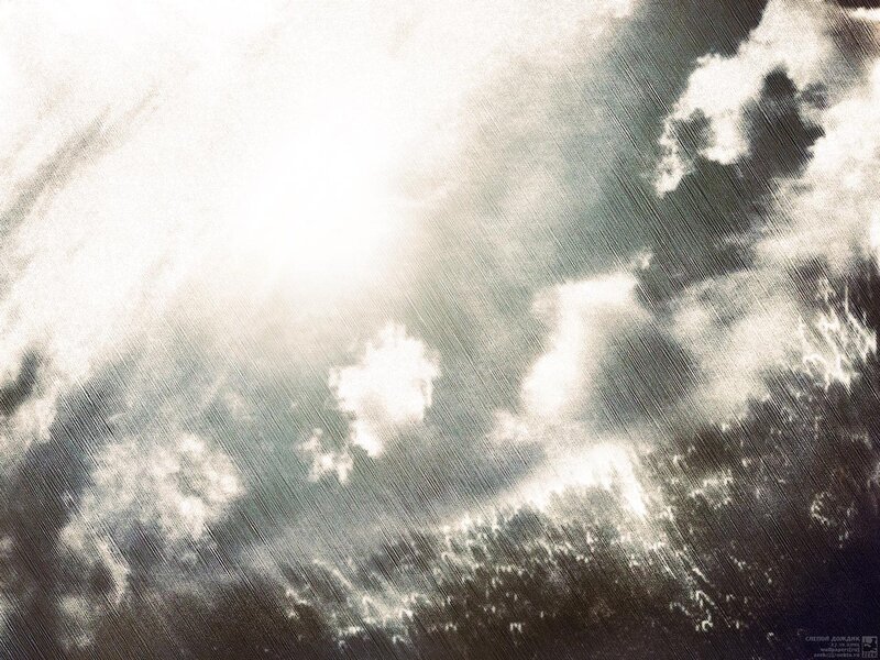 Cloudy Sky with Sunlight — White