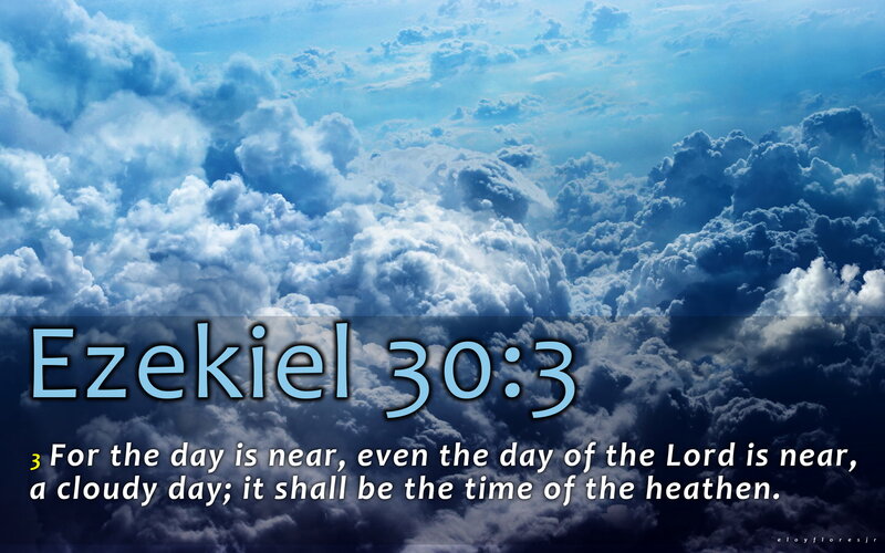 Cloudy Sky with Text