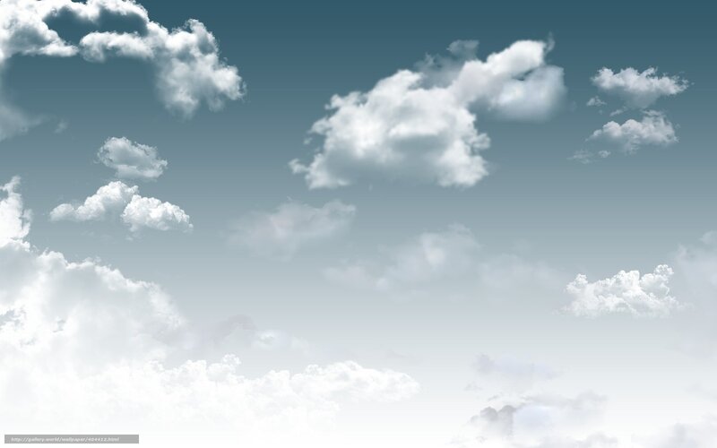 Cloudy sky with white clouds