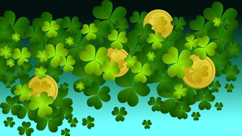 Clover and Gold Coins