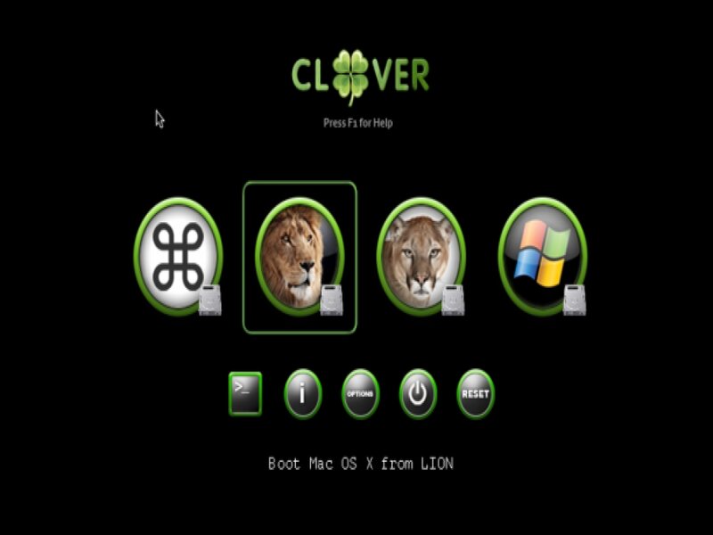 Clover Boot Menu