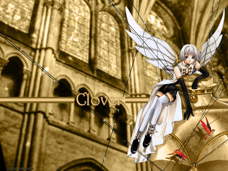 Clover character in cathedral